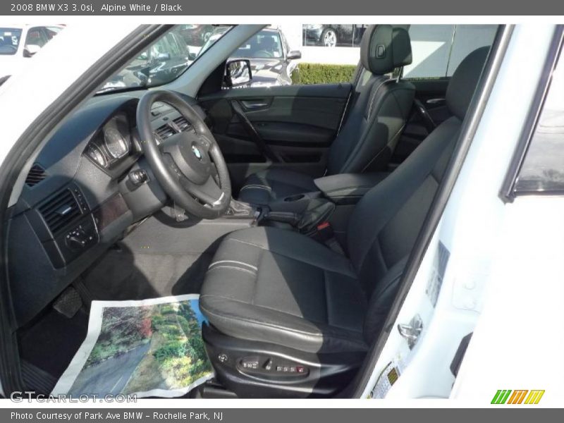 Alpine White / Black 2008 BMW X3 3.0si