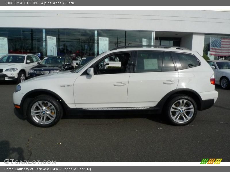 Alpine White / Black 2008 BMW X3 3.0si