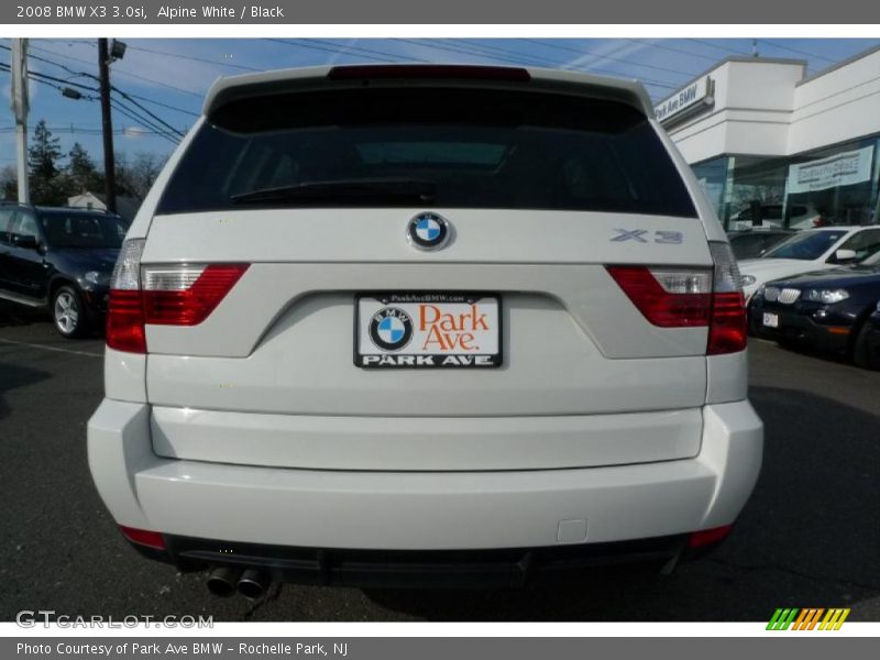 Alpine White / Black 2008 BMW X3 3.0si