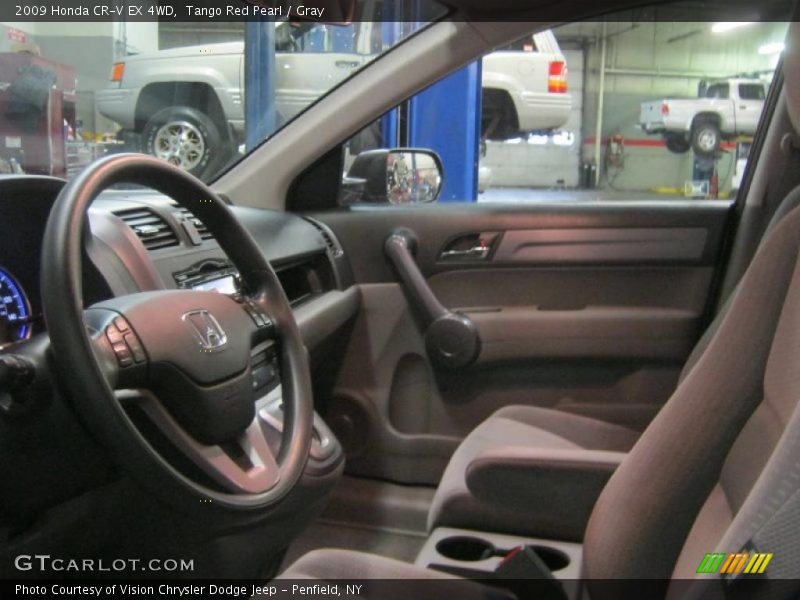 Tango Red Pearl / Gray 2009 Honda CR-V EX 4WD