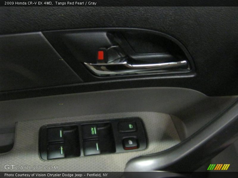 Tango Red Pearl / Gray 2009 Honda CR-V EX 4WD