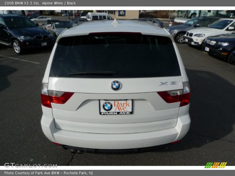 Alpine White / Black 2008 BMW X3 3.0si