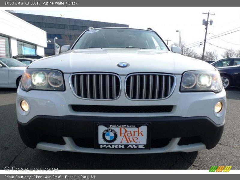 Alpine White / Black 2008 BMW X3 3.0si