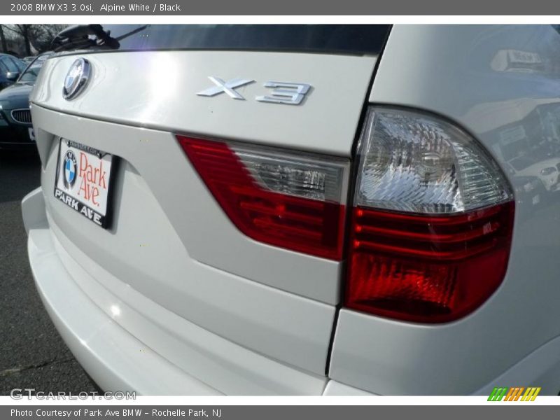 Alpine White / Black 2008 BMW X3 3.0si