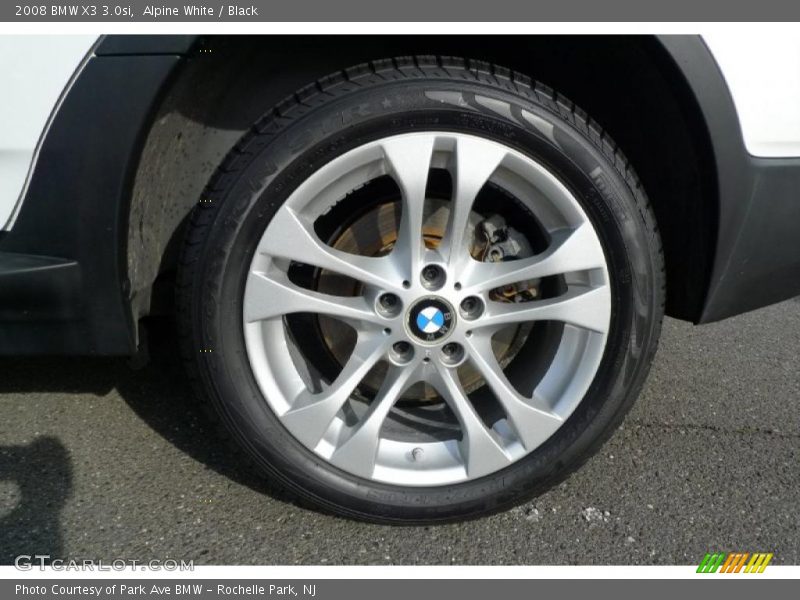 Alpine White / Black 2008 BMW X3 3.0si