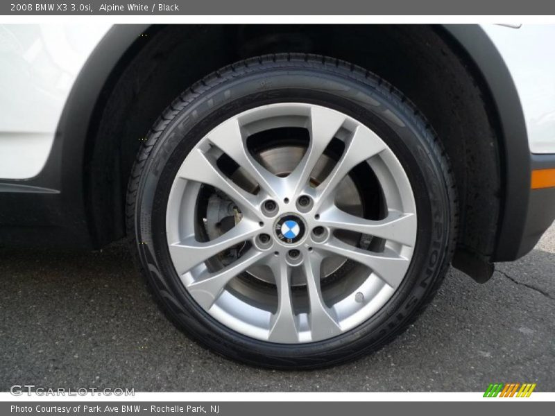 Alpine White / Black 2008 BMW X3 3.0si