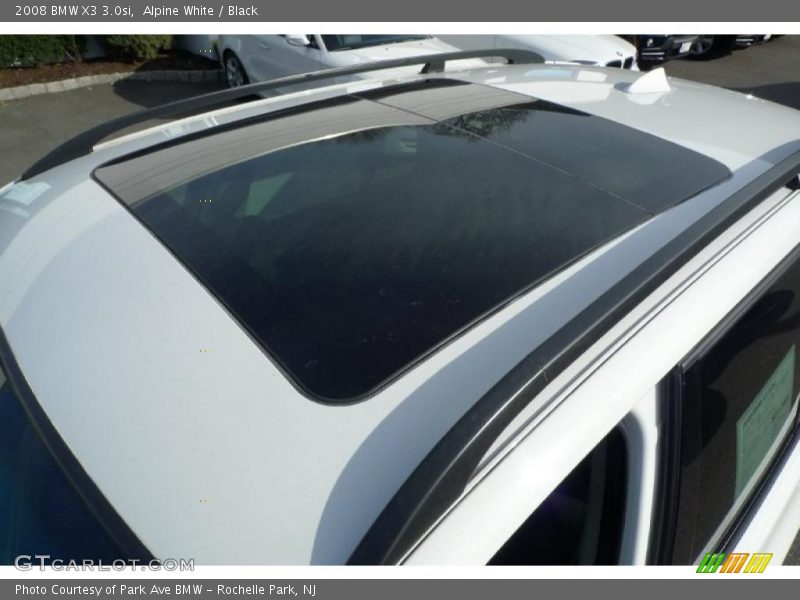 Alpine White / Black 2008 BMW X3 3.0si