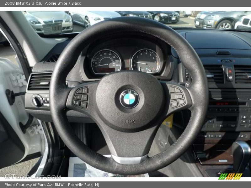 Alpine White / Black 2008 BMW X3 3.0si