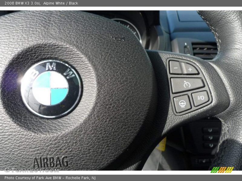 Alpine White / Black 2008 BMW X3 3.0si