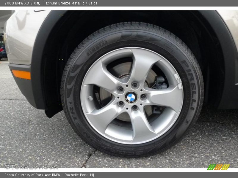 Platinum Bronze Metallic / Beige 2008 BMW X3 3.0si