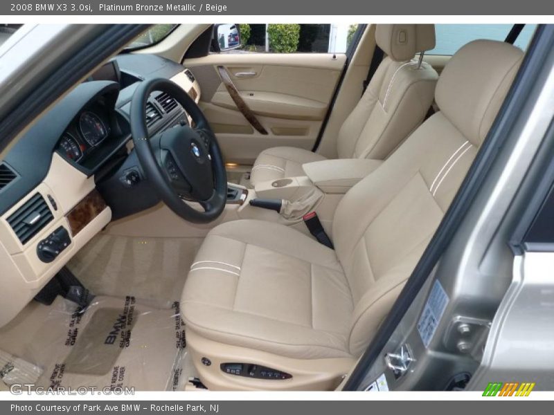 Platinum Bronze Metallic / Beige 2008 BMW X3 3.0si