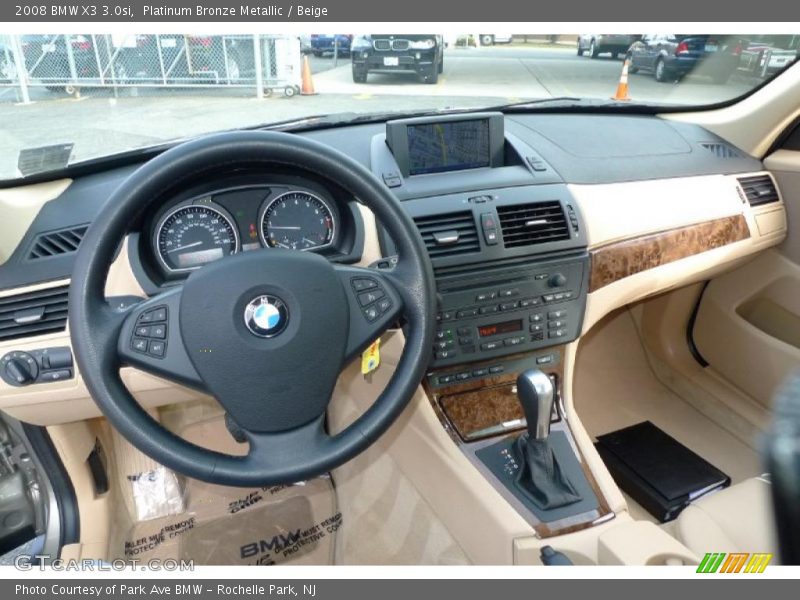 Platinum Bronze Metallic / Beige 2008 BMW X3 3.0si