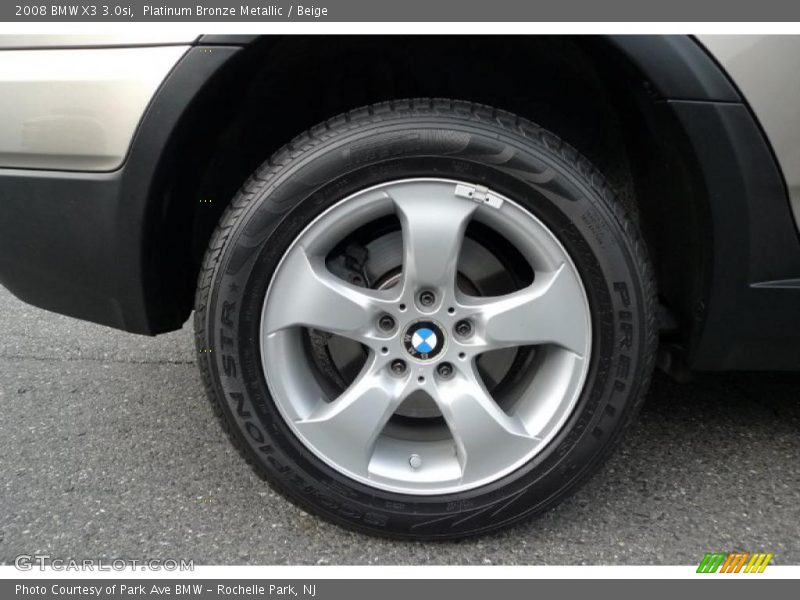 Platinum Bronze Metallic / Beige 2008 BMW X3 3.0si