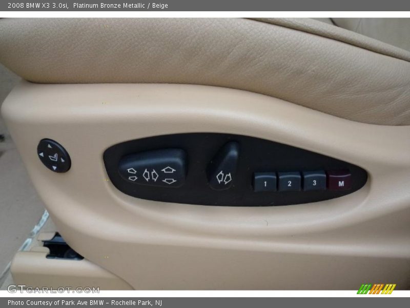 Platinum Bronze Metallic / Beige 2008 BMW X3 3.0si
