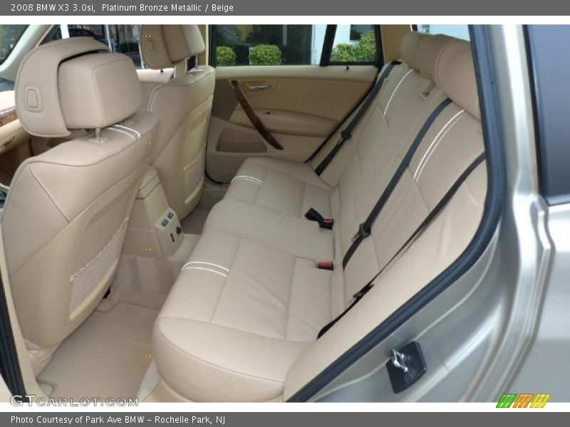 Platinum Bronze Metallic / Beige 2008 BMW X3 3.0si