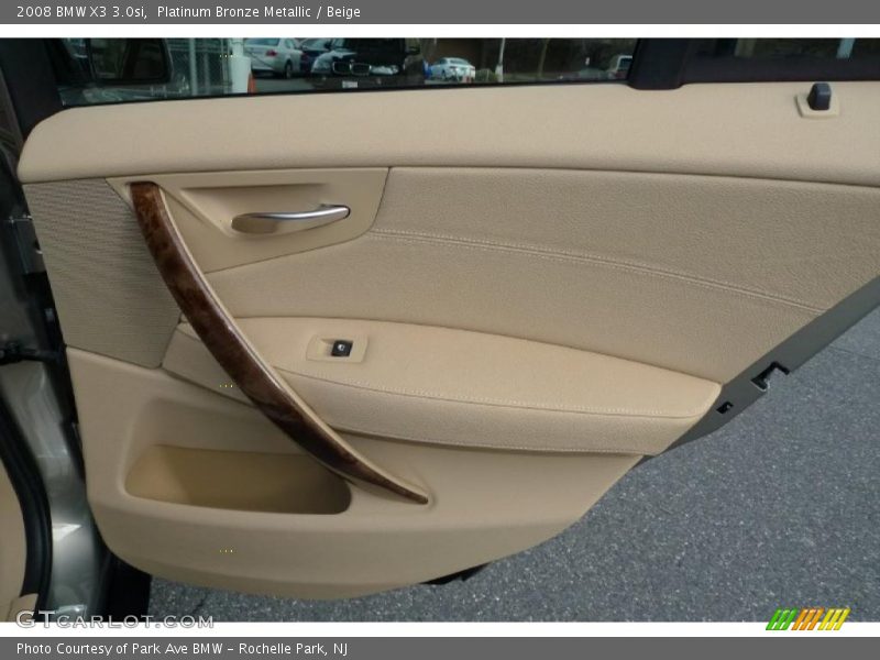 Platinum Bronze Metallic / Beige 2008 BMW X3 3.0si