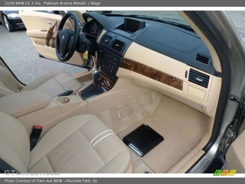 Platinum Bronze Metallic / Beige 2008 BMW X3 3.0si