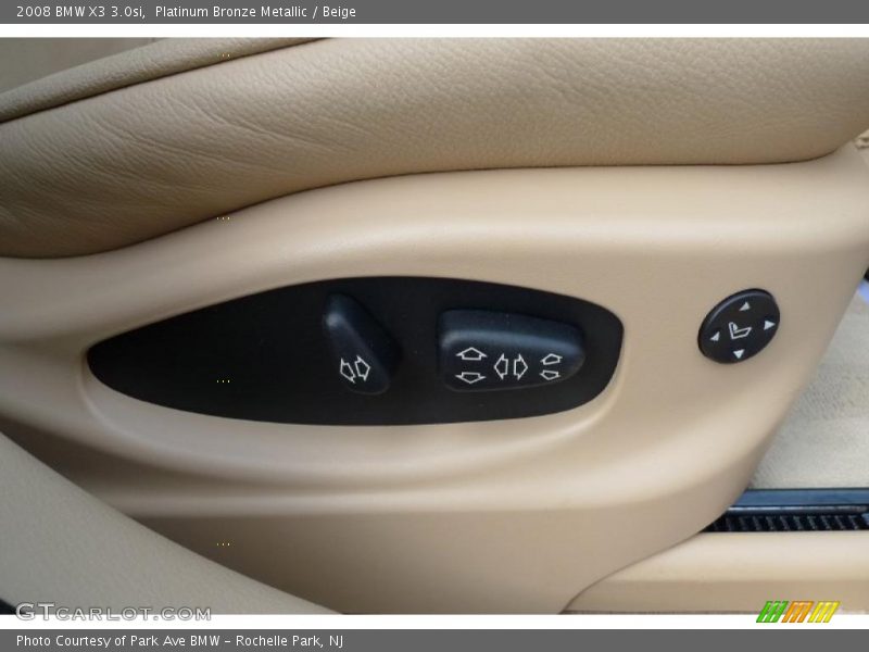Platinum Bronze Metallic / Beige 2008 BMW X3 3.0si