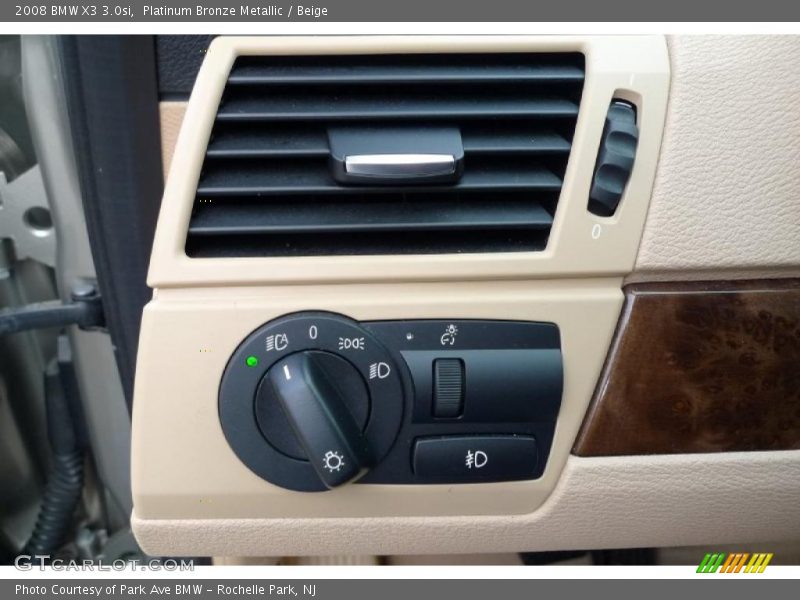 Platinum Bronze Metallic / Beige 2008 BMW X3 3.0si