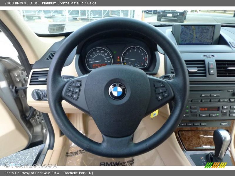Platinum Bronze Metallic / Beige 2008 BMW X3 3.0si