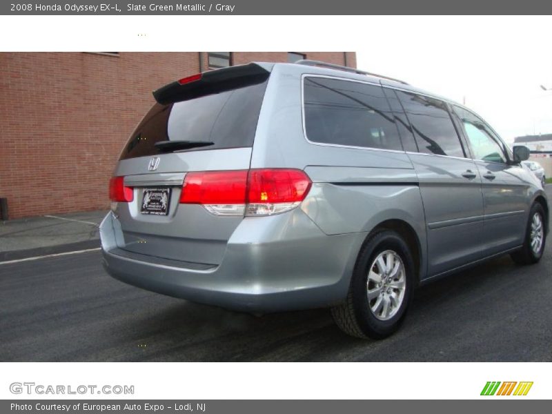 Slate Green Metallic / Gray 2008 Honda Odyssey EX-L