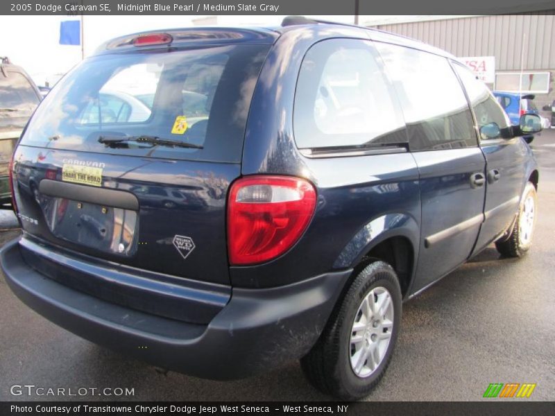 Midnight Blue Pearl / Medium Slate Gray 2005 Dodge Caravan SE
