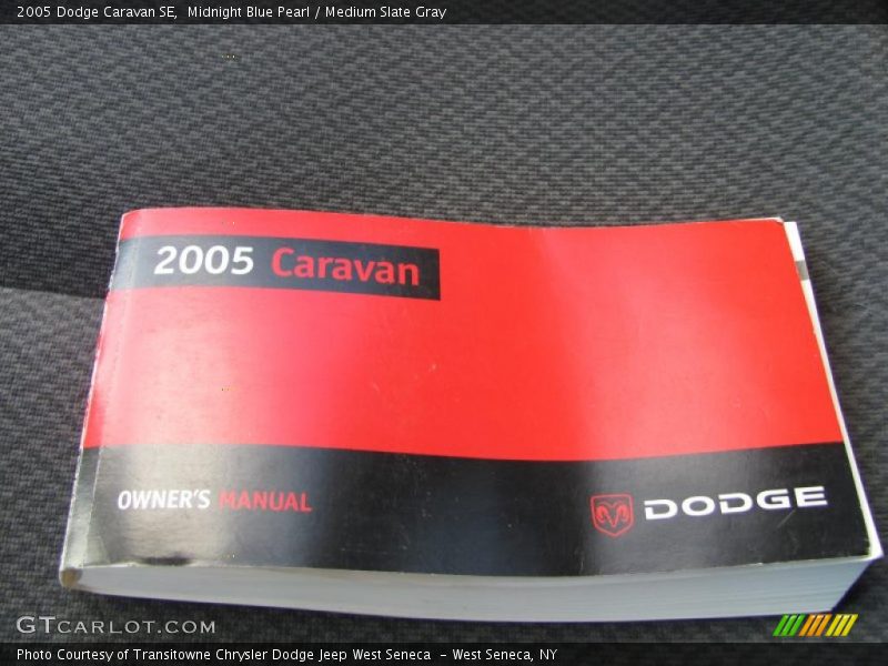 Midnight Blue Pearl / Medium Slate Gray 2005 Dodge Caravan SE