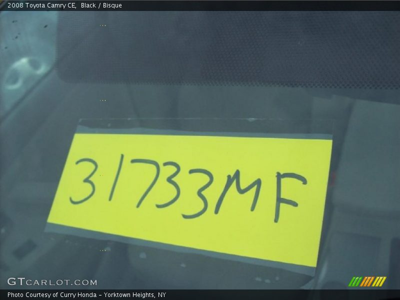 Black / Bisque 2008 Toyota Camry CE