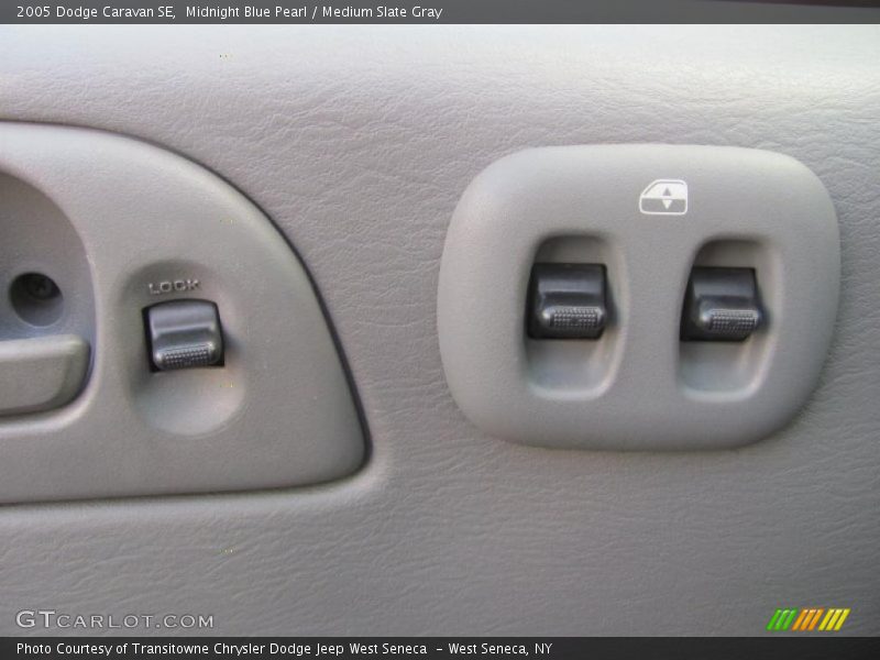 Midnight Blue Pearl / Medium Slate Gray 2005 Dodge Caravan SE