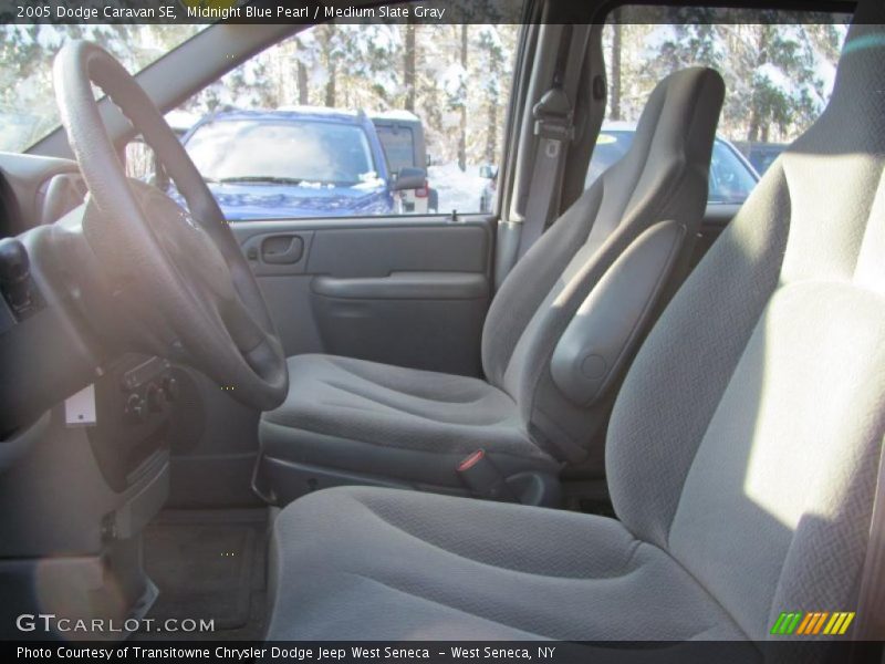 Midnight Blue Pearl / Medium Slate Gray 2005 Dodge Caravan SE