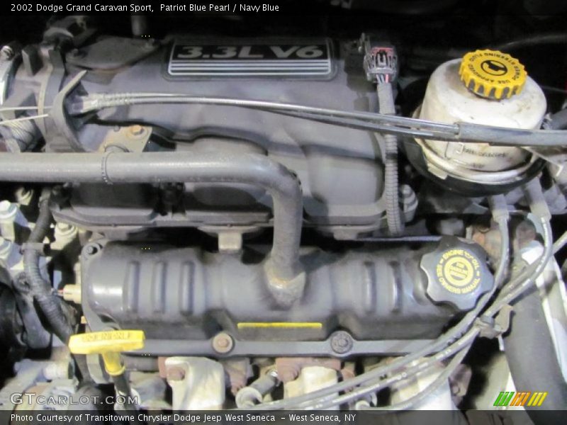Patriot Blue Pearl / Navy Blue 2002 Dodge Grand Caravan Sport