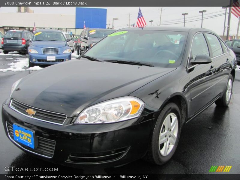 Black / Ebony Black 2008 Chevrolet Impala LS