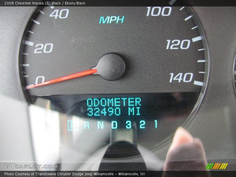 Black / Ebony Black 2008 Chevrolet Impala LS
