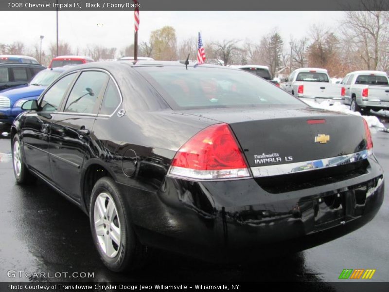 Black / Ebony Black 2008 Chevrolet Impala LS