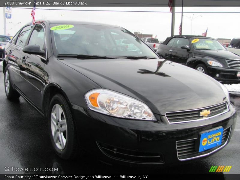 Black / Ebony Black 2008 Chevrolet Impala LS