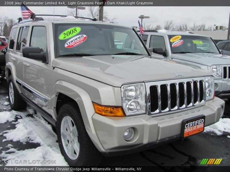 Light Graystone Pearl / Dark Khaki/Light Graystone 2008 Jeep Commander Limited 4x4