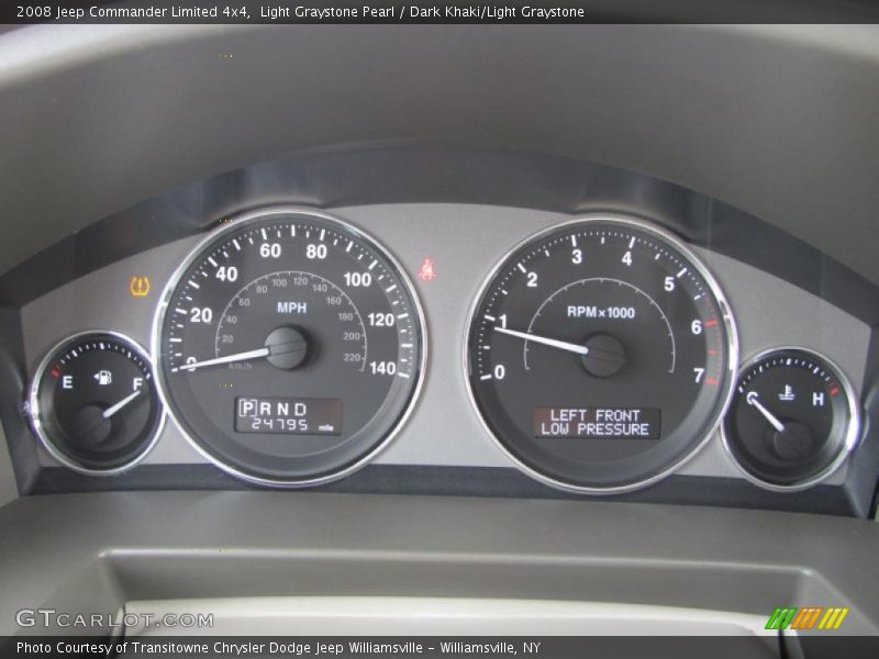 Light Graystone Pearl / Dark Khaki/Light Graystone 2008 Jeep Commander Limited 4x4