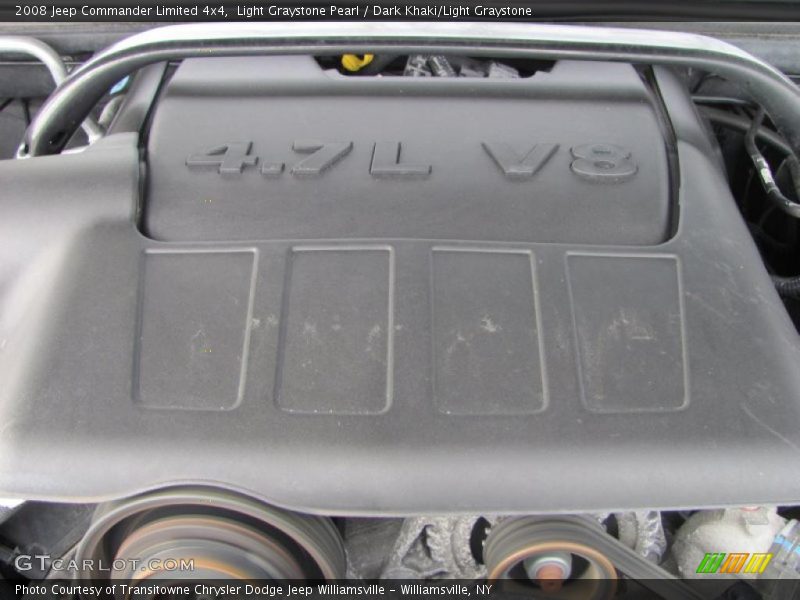 Light Graystone Pearl / Dark Khaki/Light Graystone 2008 Jeep Commander Limited 4x4