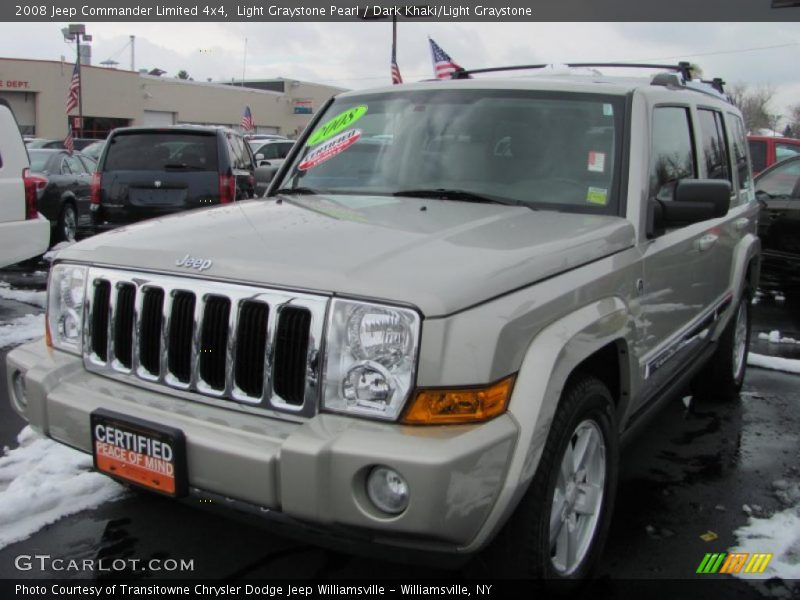 Light Graystone Pearl / Dark Khaki/Light Graystone 2008 Jeep Commander Limited 4x4