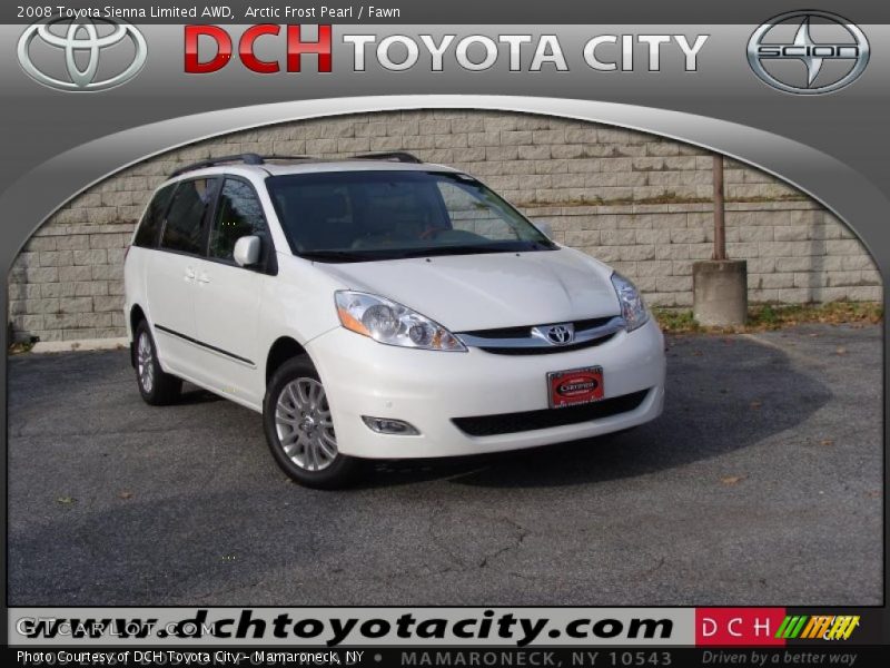 Arctic Frost Pearl / Fawn 2008 Toyota Sienna Limited AWD