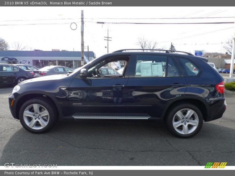 Monaco Blue Metallic / Saddle Brown 2010 BMW X5 xDrive30i