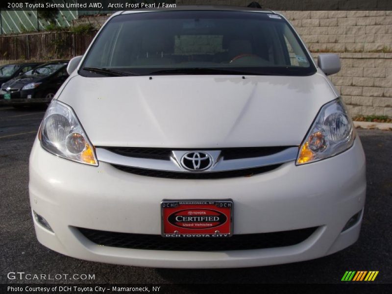 Arctic Frost Pearl / Fawn 2008 Toyota Sienna Limited AWD