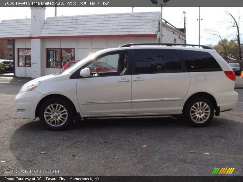 Arctic Frost Pearl / Fawn 2008 Toyota Sienna Limited AWD