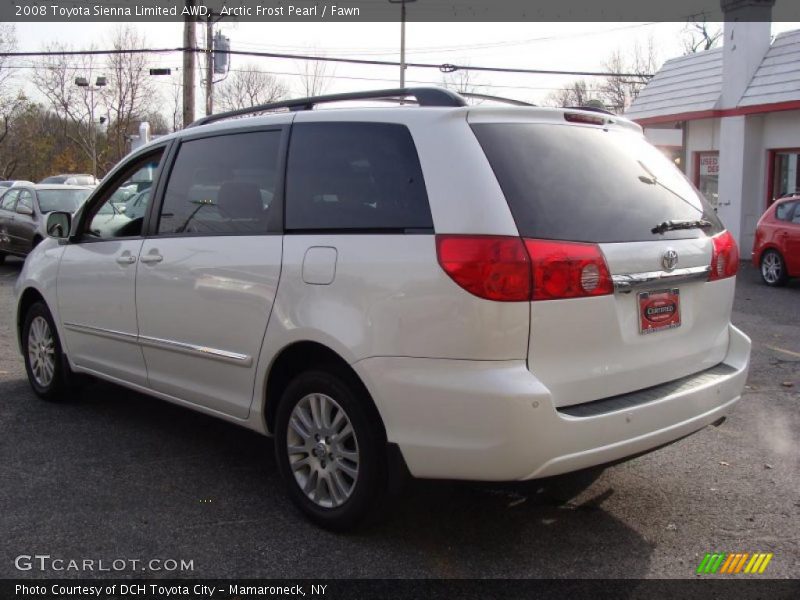 Arctic Frost Pearl / Fawn 2008 Toyota Sienna Limited AWD