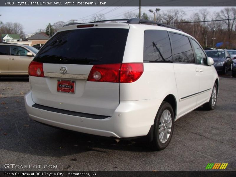 Arctic Frost Pearl / Fawn 2008 Toyota Sienna Limited AWD