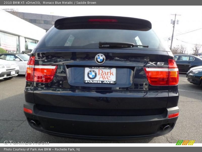 Monaco Blue Metallic / Saddle Brown 2010 BMW X5 xDrive30i