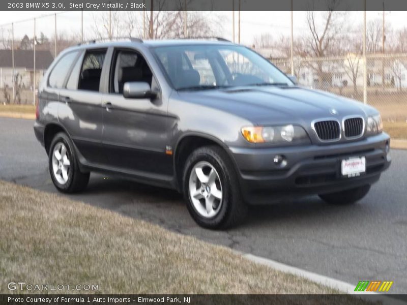 Steel Grey Metallic / Black 2003 BMW X5 3.0i
