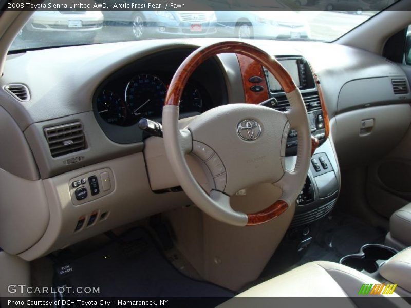 Arctic Frost Pearl / Fawn 2008 Toyota Sienna Limited AWD