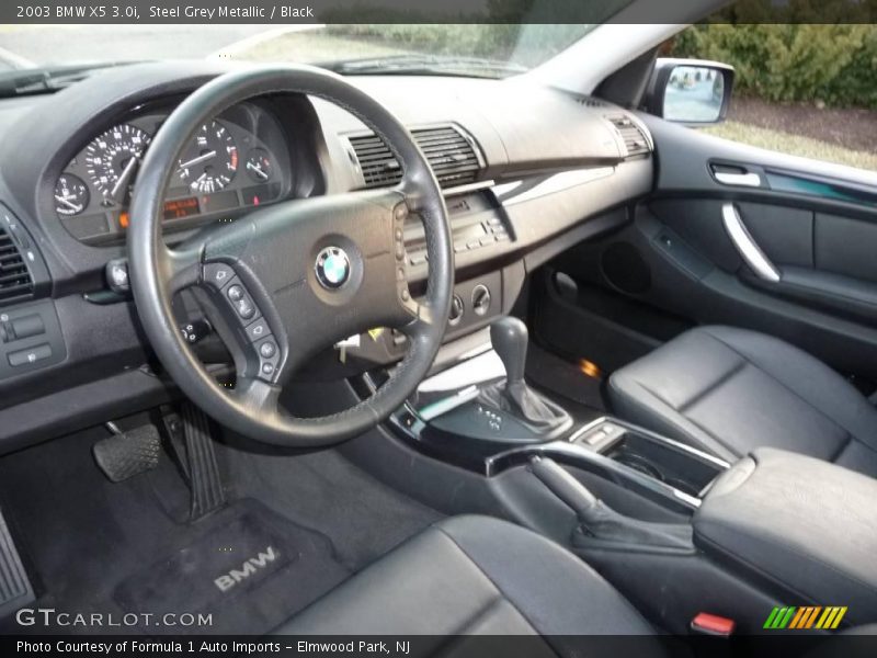 Steel Grey Metallic / Black 2003 BMW X5 3.0i