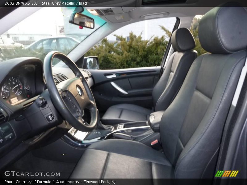 Steel Grey Metallic / Black 2003 BMW X5 3.0i